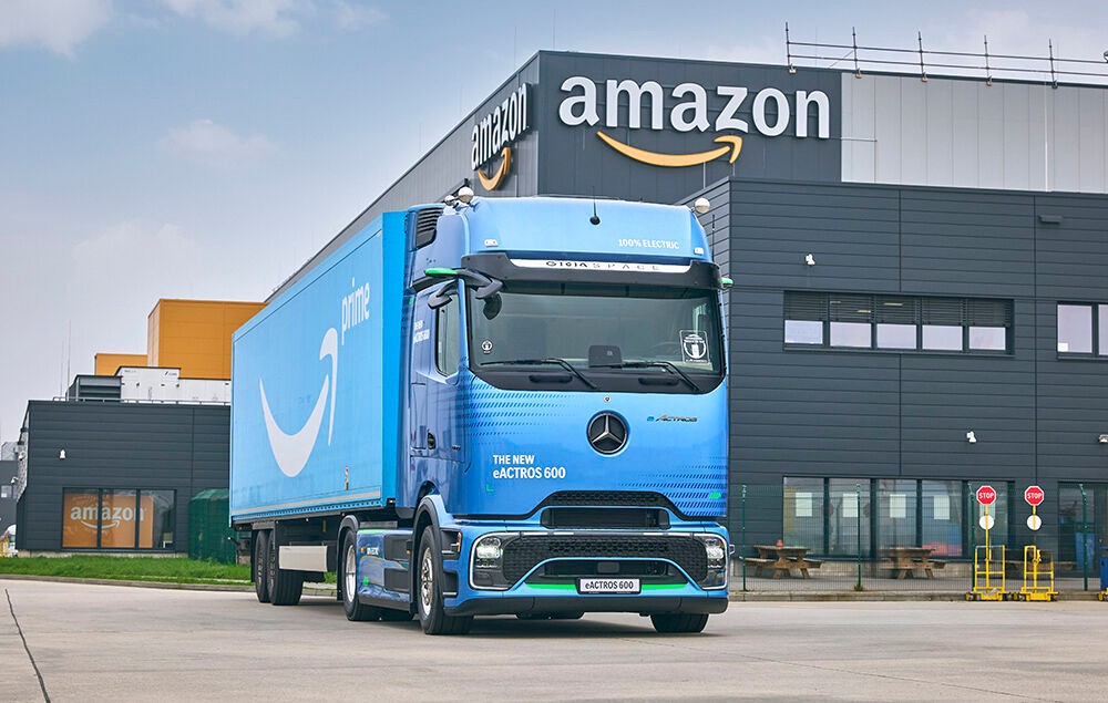 Amazon ผุดกองทัพรถไฟฟ้าขนส่งสินค้า