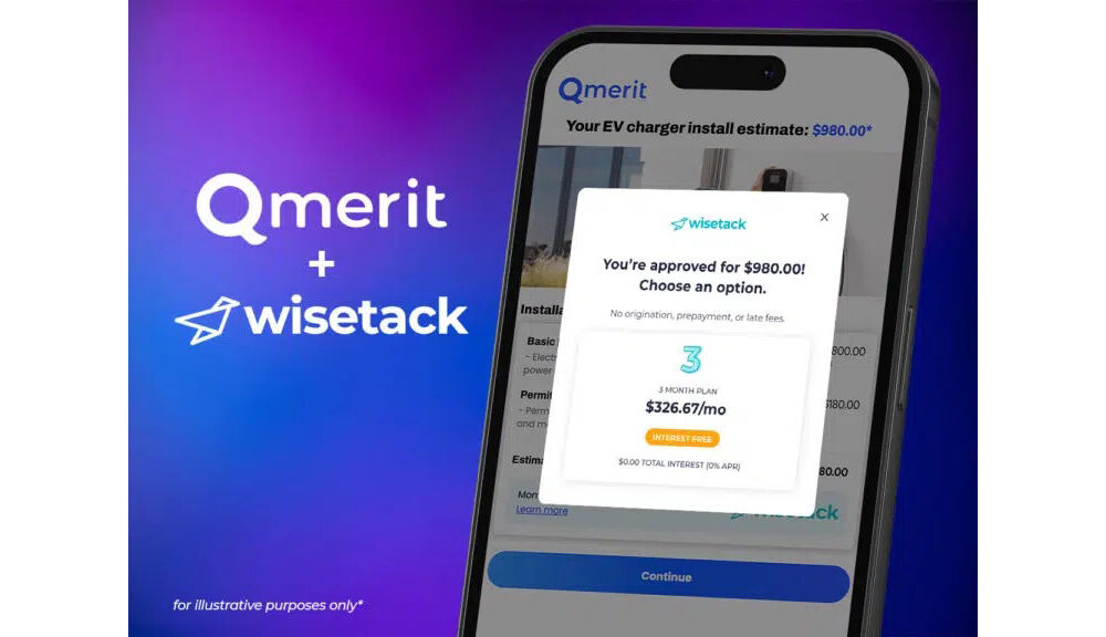 Qmerit จับมือ Wisetack ผ่อนชำระค่าติดตั้ง EV Charger